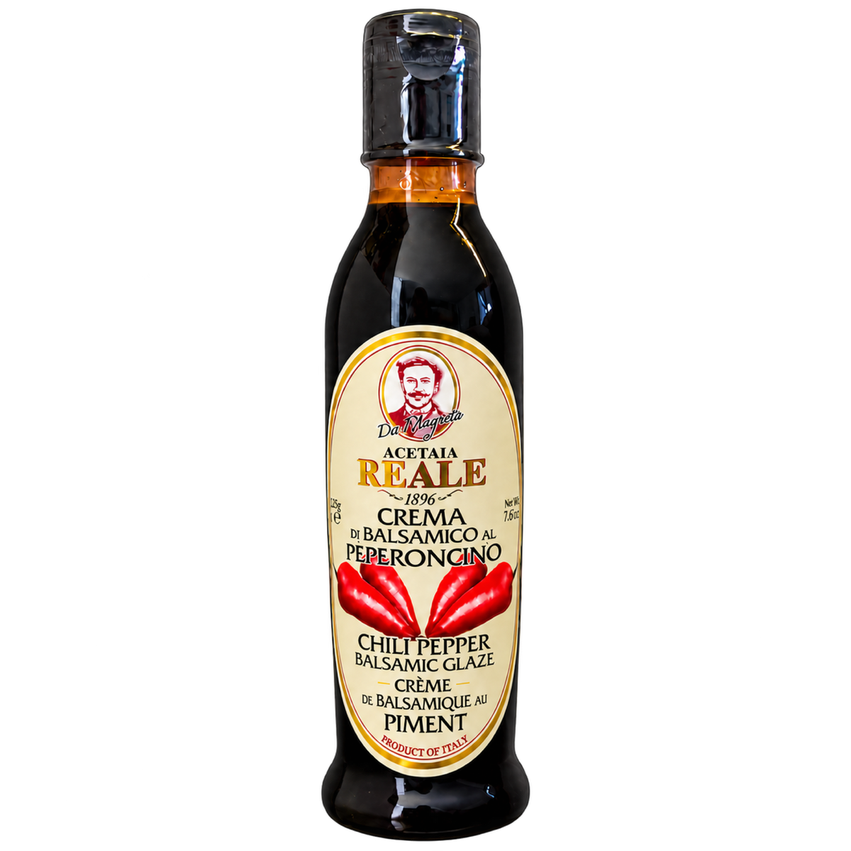 Crema di Balsamico Peperoncino von Acetaia Reale, 220 g – freigestellte Vorderseite