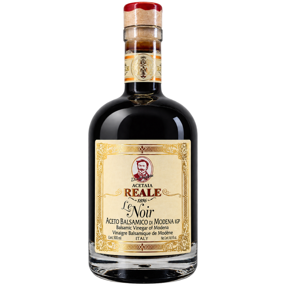Acetaia Reale Le Noir Aceto Balsamico di Modena IGP, 500 ml – freigestellte Vorderseite