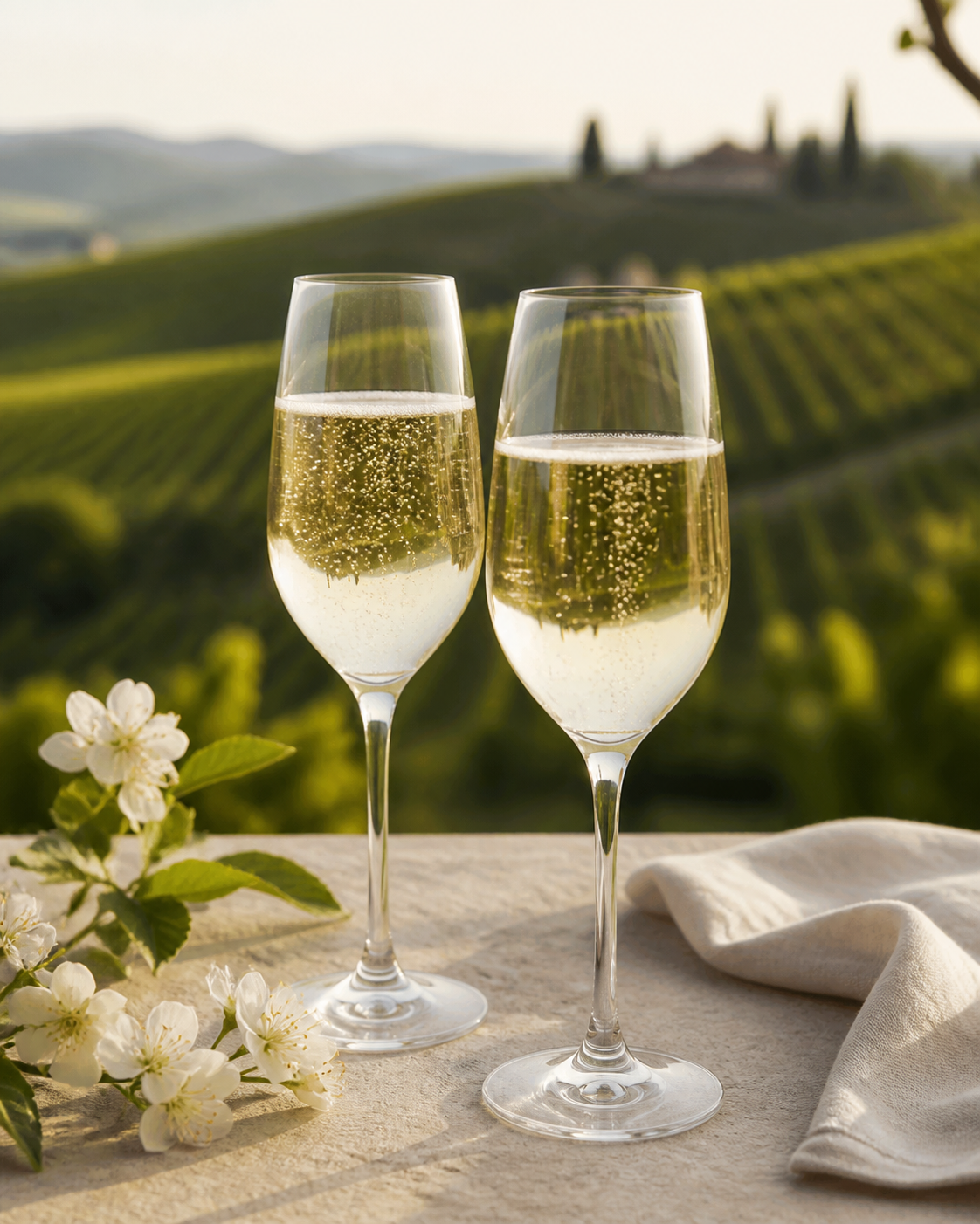 Le Contesse Pinot Rosé Spumante Brut - Serviervorschlag